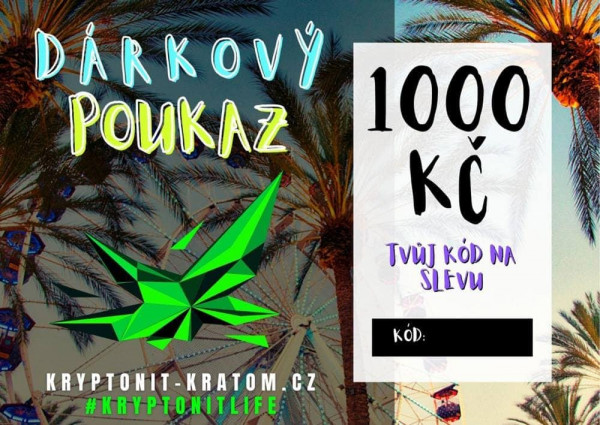 Dárkový Poukaz - Kryptonit-Kratom.cz - 