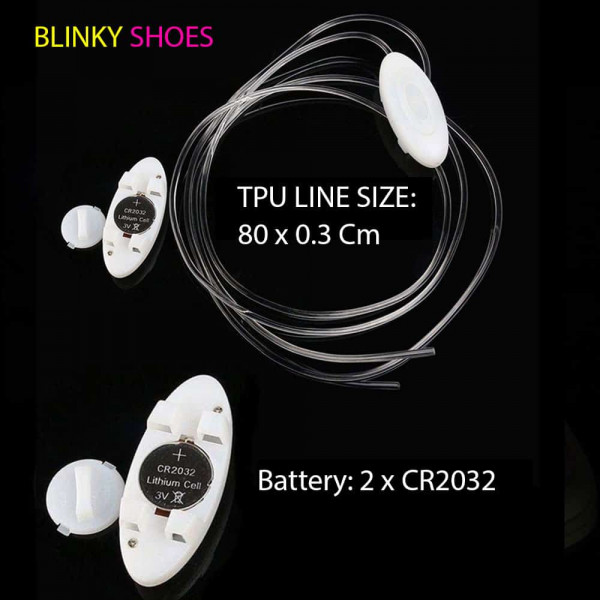 LED svíticí tkaničky do bot