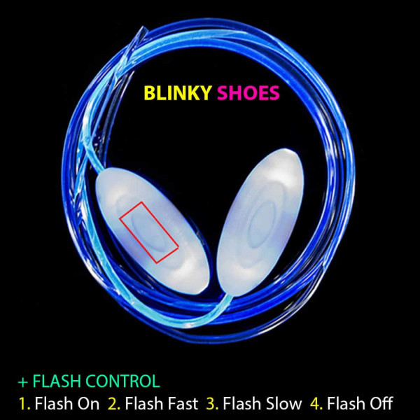 LED svíticí tkaničky do bot