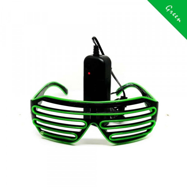 FestX - Svíticí brýle na párty - Zelená