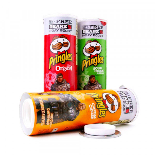 Pringles chipsy - Tajný úložný box