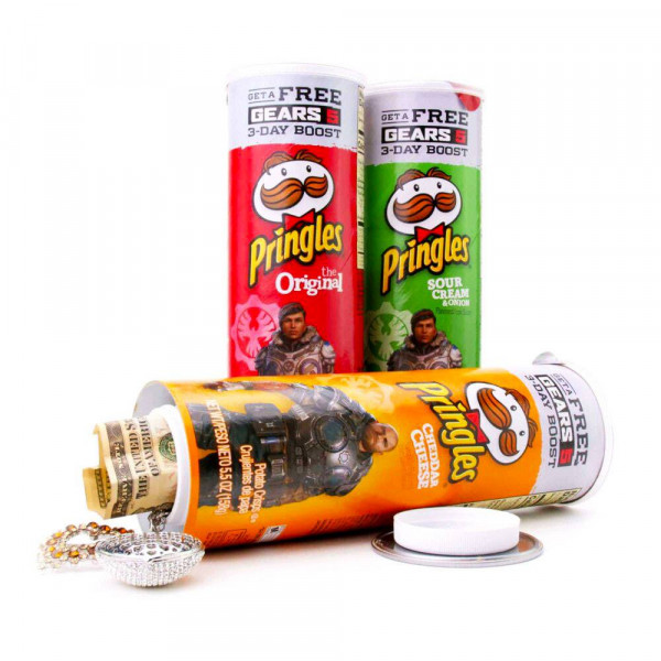 Pringles chipsy - Tajný úložný box