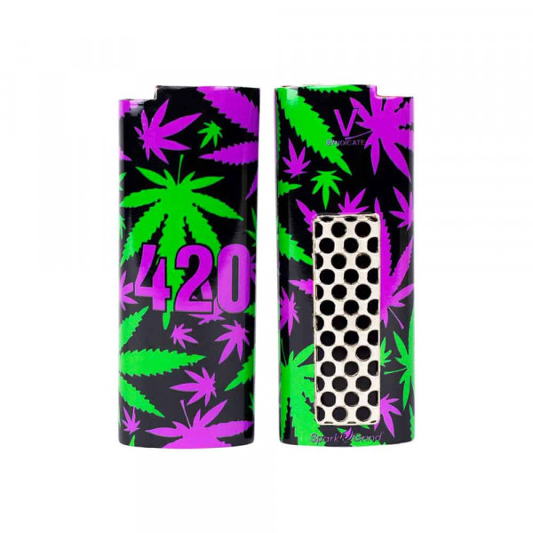 V Syndicate - pouzdro na zapalovač s drtičkou - 420 Retro