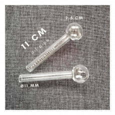 Olejová skleněná fajfka - 11 cm