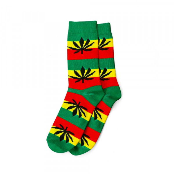 Pánské ponožky AMSTERDAM vysoké - Rasta barvy