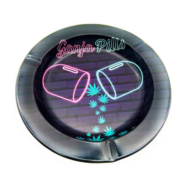 Plechový popelník - Ganja pills