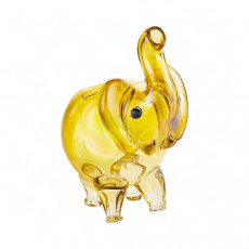 Skleněný Bong - Zlatý slon - 12 cm