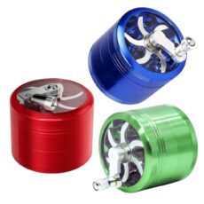 Kovová drtička s klikou - 4 části - 60 mm