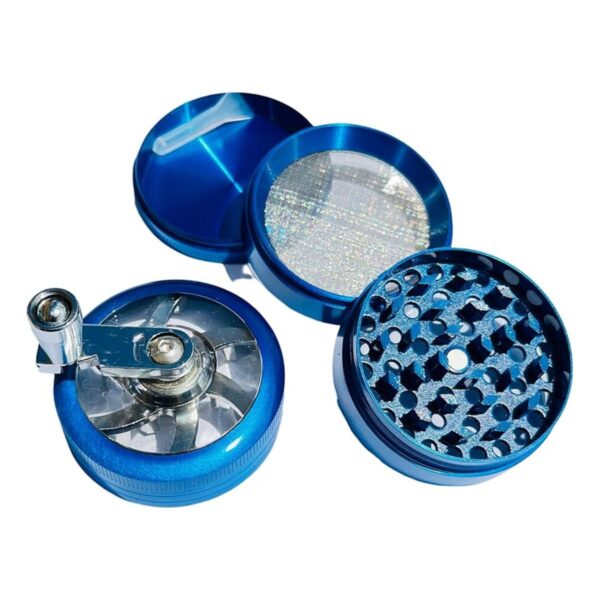 Kovová drtička s klikou - 4 části - 60 mm