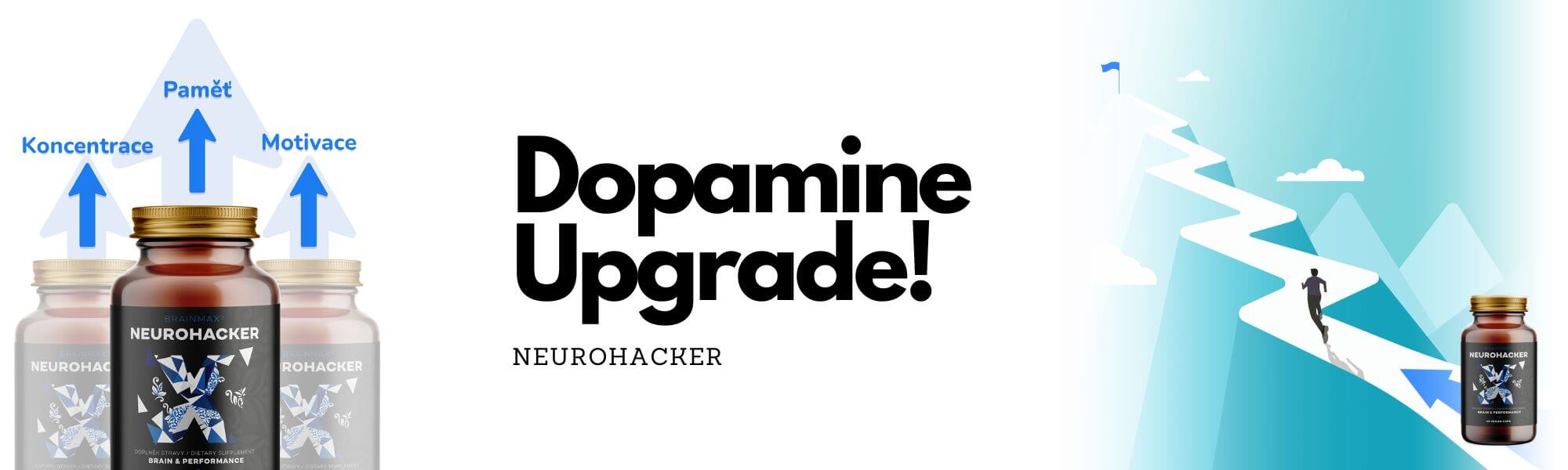 BrainMax - NeuroHacker - Dopamine Upgrade! - 60 kapslí - Výkon a Motivace