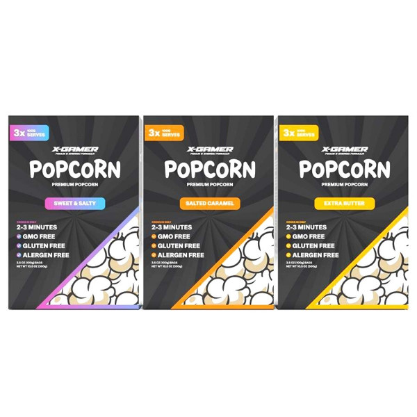 X-Gamer - X-Corn (Popcorn) - Extra máslový - 3 ks