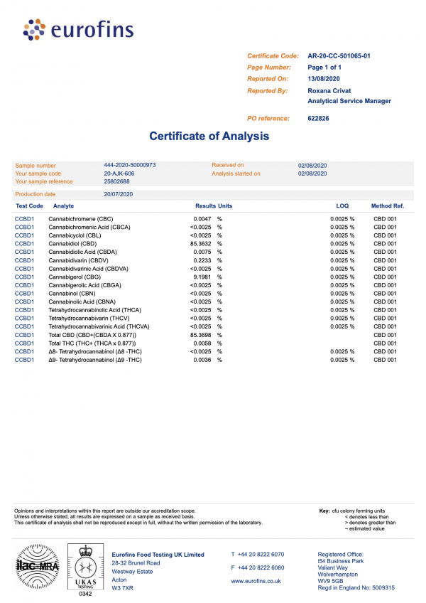 CBD/CBG Rock Terpene Infused 95% Pure (OG Kush)