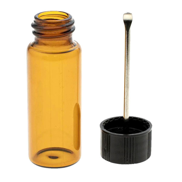 Skleněná lahvička s lžičkou XL