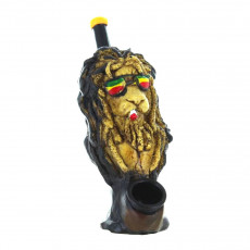 Polyresin Bong - Rasta Lion - 12 cm
