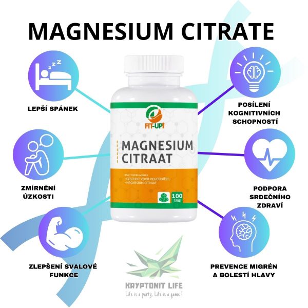 Magnesium Citrate | 100 Tabs - Fit-Up