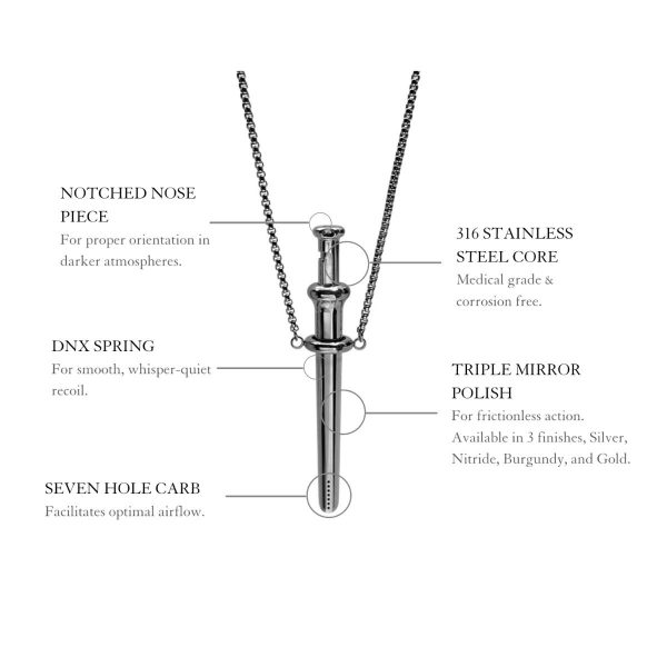 SNOGO - Exklusivní šňupací trubička - Silver