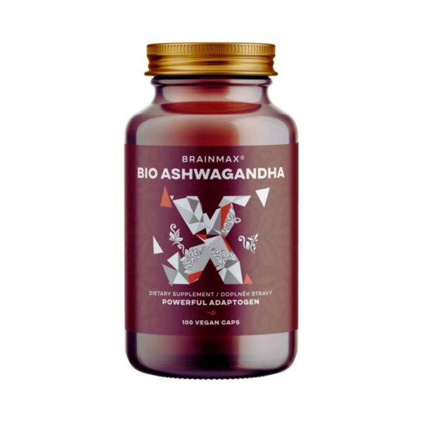 BIO Ashwagandha (ašvaganda) 660 mg - BrainMax | 100 rostlinných kapslí