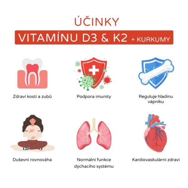 Vitamin D3 & K2 | D3 5000 IU / K2 150 mcg BrainMax | 100 rostlinných kapslí
