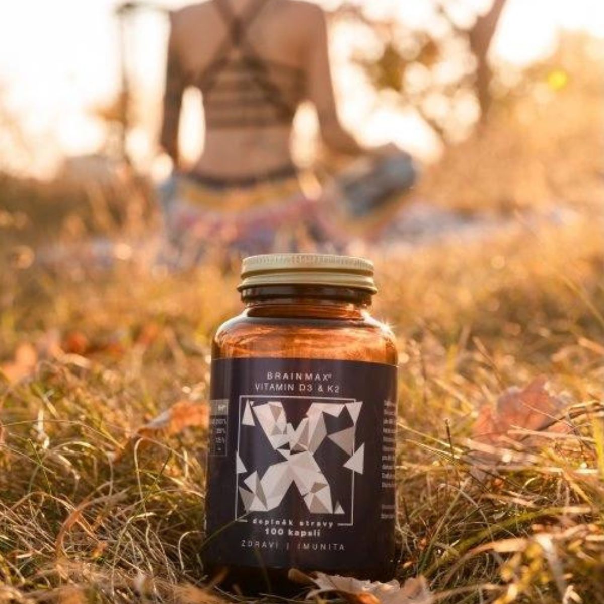 Vitamin D3 & K2 | D3 5000 IU / K2 150 mcg BrainMax | 100 rostlinných kapslí