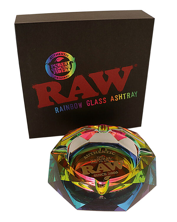 RAW Prism Glass Ashtray - RAINBOW